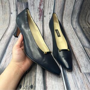 |VTG| BALLY Juniper Style Flex Leather Stewardess Heels